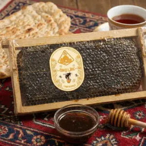 موم سیاه گرده گل عسل روستا